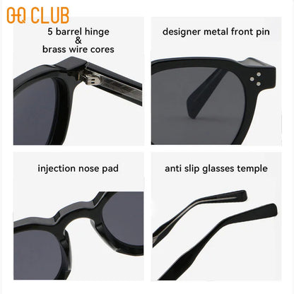 Retro Punk Polarized Lenses Men Sunglasses Square Trends