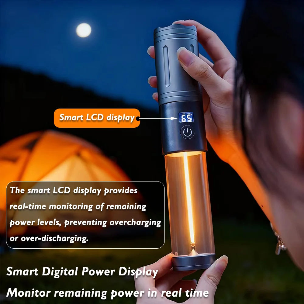 Rechargeable Outdoor Portable Hiking Camping Flashlight