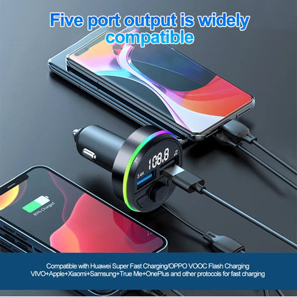 Bluetooth 5.0 FM Transmitter Car MP3 Modulator Player Handsfree