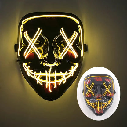 Wireless LED Neon Purge Mask & Fiber Optic Gloves