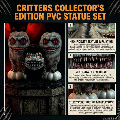 Critters Monster Doll Figurine Realistic Movie Alien
