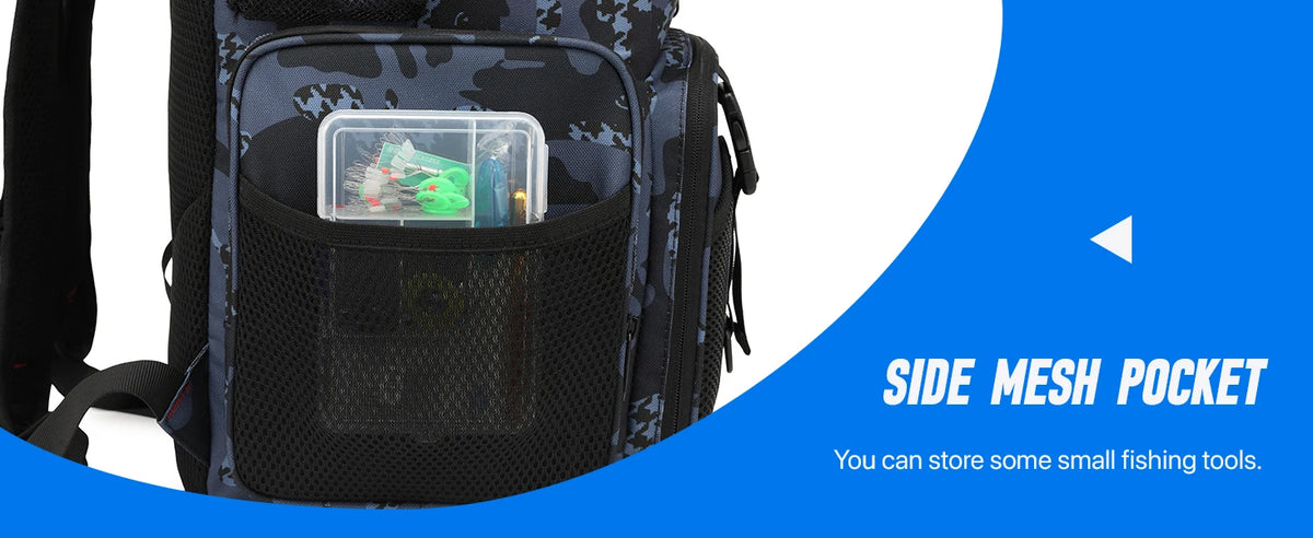 Fishing Backpack 45L Cooler Fishing Tackle Storage Bag