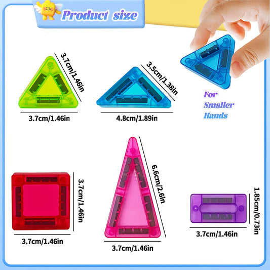 Mini Magnetic Building Blocks Set with Storage Box