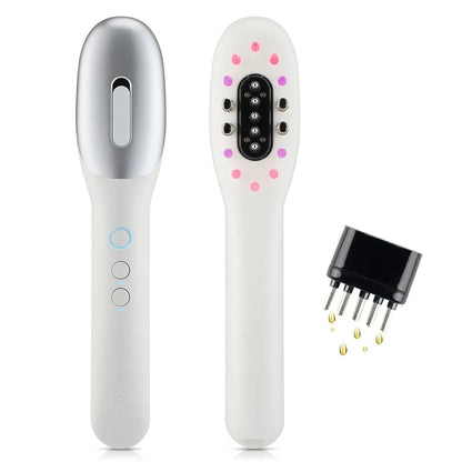 Electric EMS Scalp Massager Comb LED Light Hair Growth