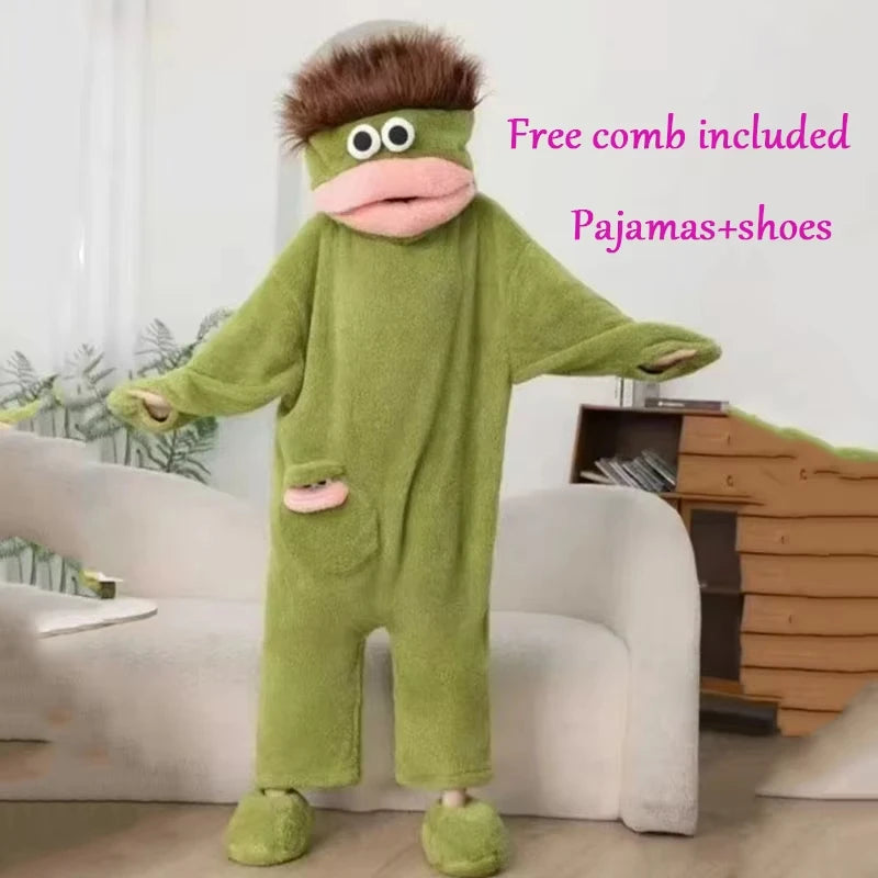 Cartoon Pajamas Autumn Winter Couple Set Wacky Bodysuit