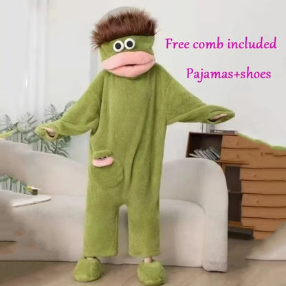 Cartoon Pajamas Autumn Winter Couple Set Wacky Bodysuit