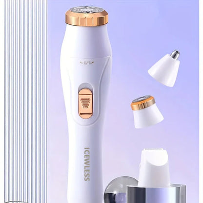 Electric Hair Trimmers for Women Waterproof Razor Painless