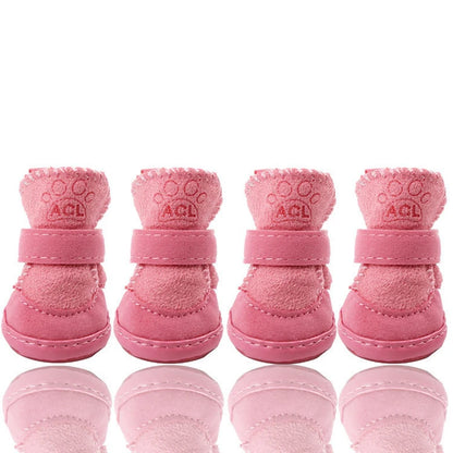Pet Shoes Winter Warm Shoes Walking Sneakers