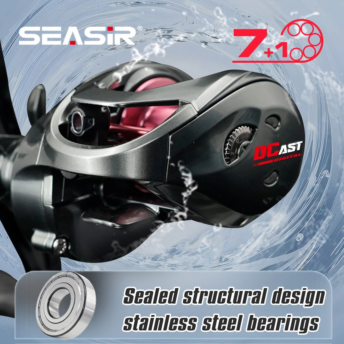 SEASIR DCAST DC Baitcasting Fishing Reel Digital Control