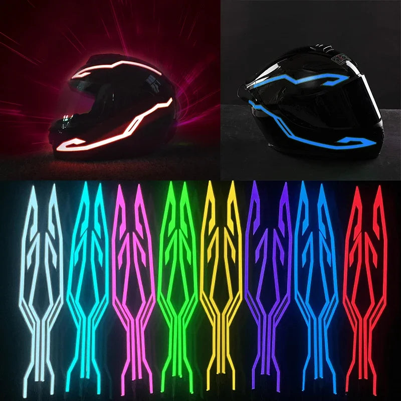 Waterproof LED Cold Light 4-in-1 Helmet Strip
