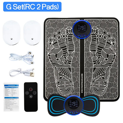 Electric EMS Foot Massager Pad Relief Pain Massage Mat