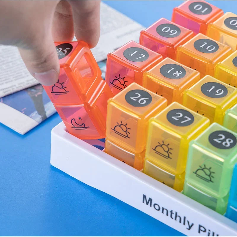 Monthly 31/32 Grids Pill Box Case Container Organizer