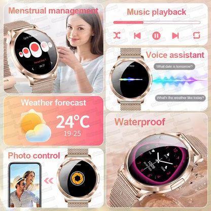 New Smart Watch For Women Gift 1.32 Inch Full Touch Screen