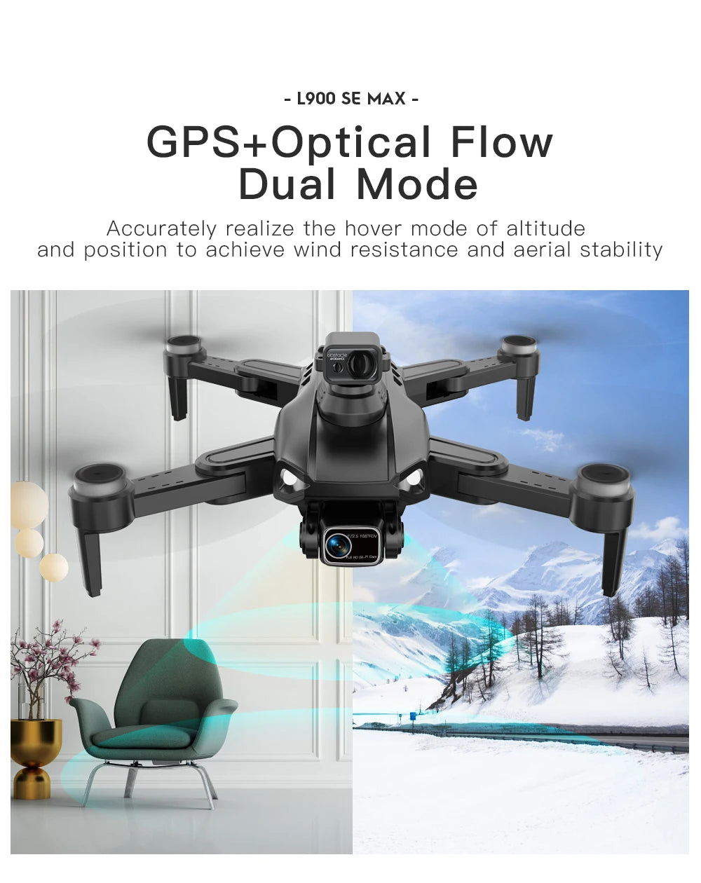 L900 Pro SE MAX GPS Drone 4K Professional Dual HD Camera