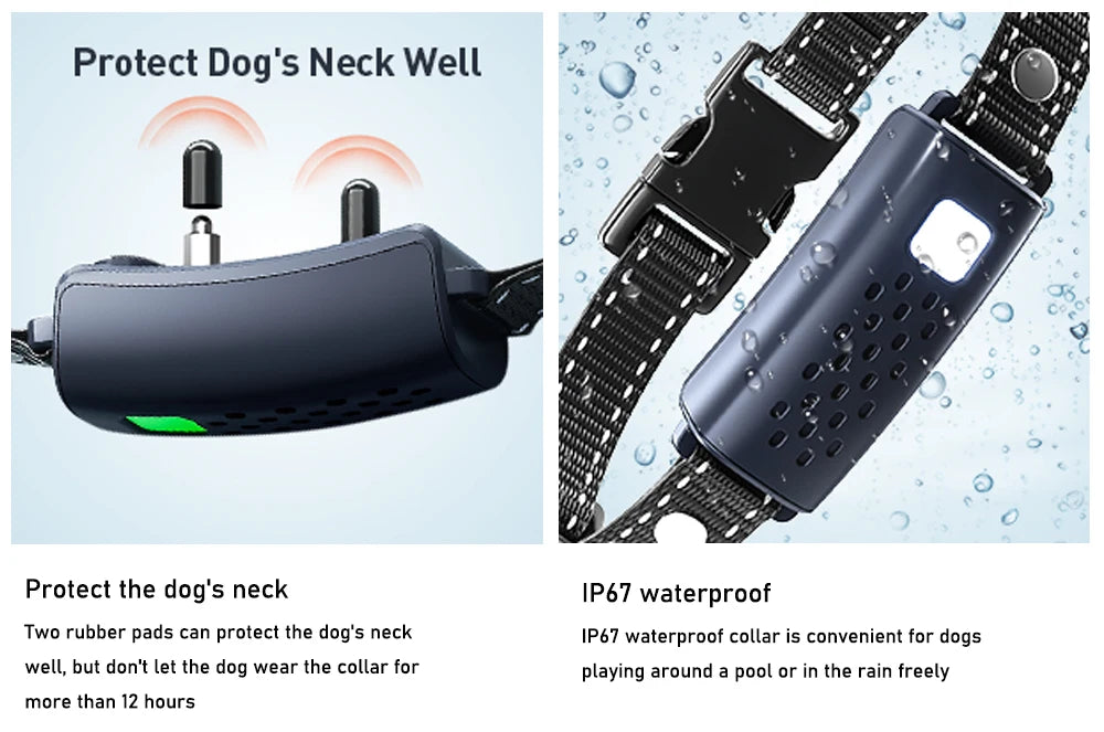 Electric Dog Training Collar Remote Control With  Vibration Shock