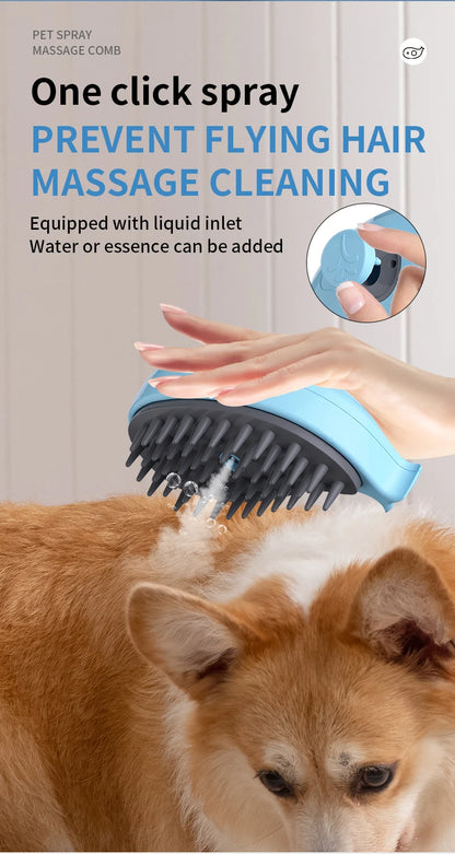 3 in 1 Pet Brush Cat Steam Brush Comb Dog Brush Electric Spray
