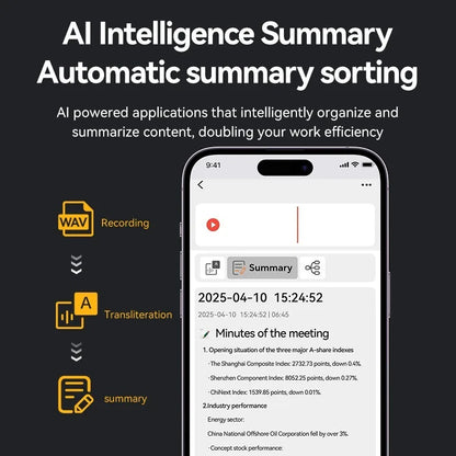 A3 ChatGPT-4 AI Voice Recorder Audio App Phone Call Record
