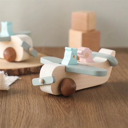 Wooden Birthday Train Toy Simulated Train Toy Model