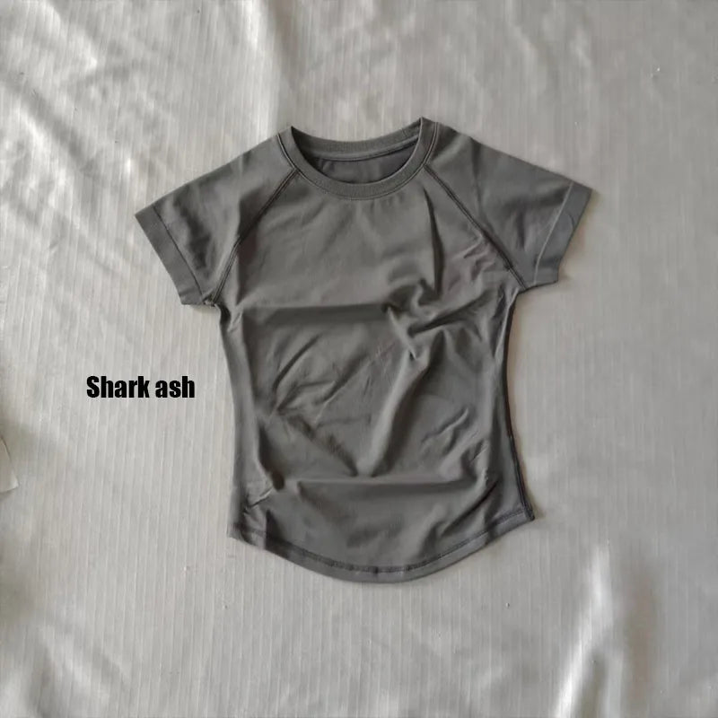 Quick Dry Women's Workout Shirts Short Sleeve Gym