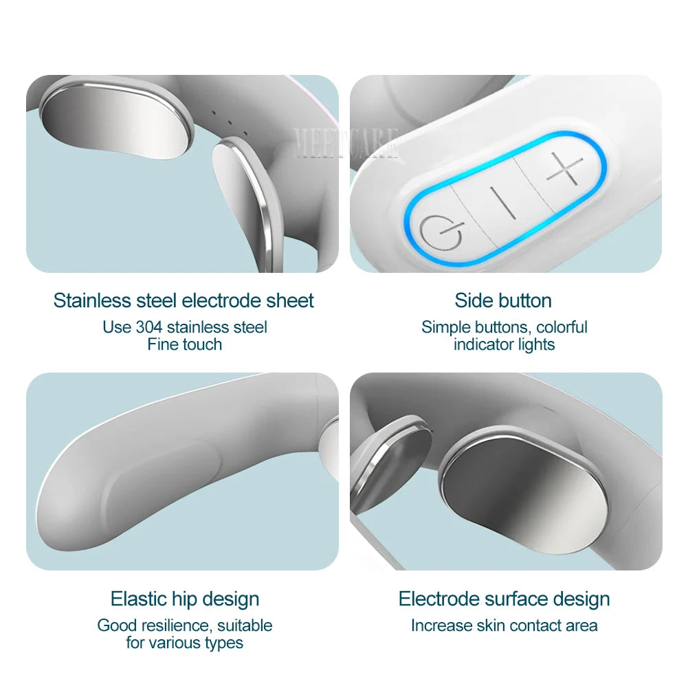 Tens Pulse Neck Massager Electric Smart Cervical Massagers