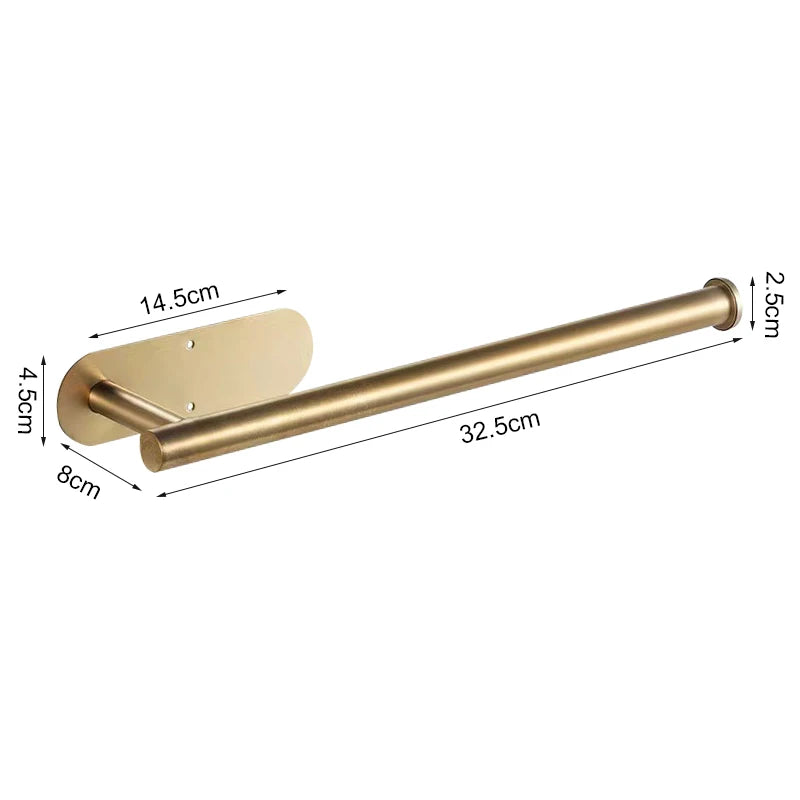Adhesive Toilet Paper Holder Stainless Steel Wall Mount