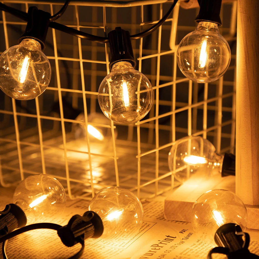 Shatterproof Outdoor Lights Garland Led G40 String Light
