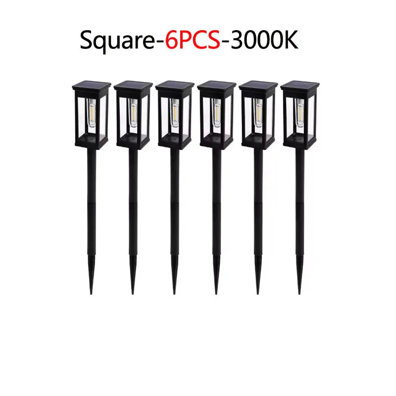 Retro Solar Pathway Warm Lights Outdoor