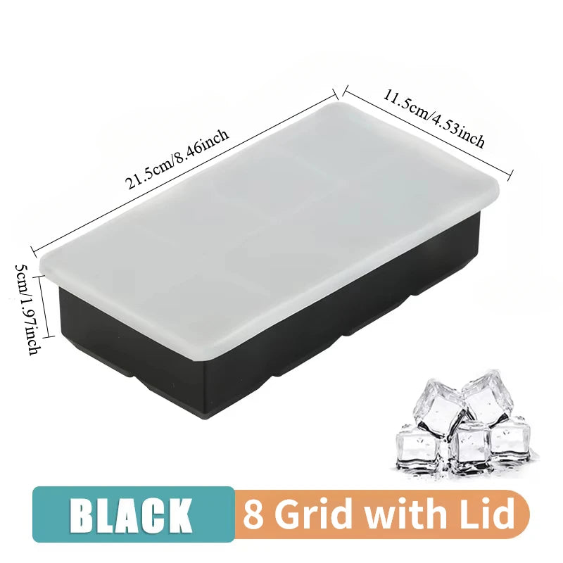 4/6/8/15Grids Silicone Ice Cube Molds Spherical Ice Molds