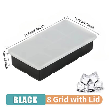 4/6/8/15Grids Silicone Ice Cube Molds Spherical Ice Molds