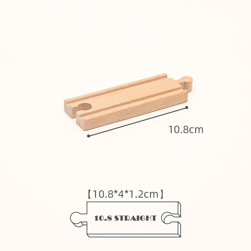 New Kinds Wooden Track Parts Beech Wooden Railway Train