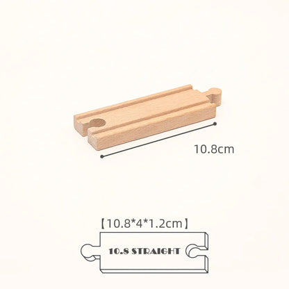 New Kinds Wooden Track Parts Beech Wooden Railway Train