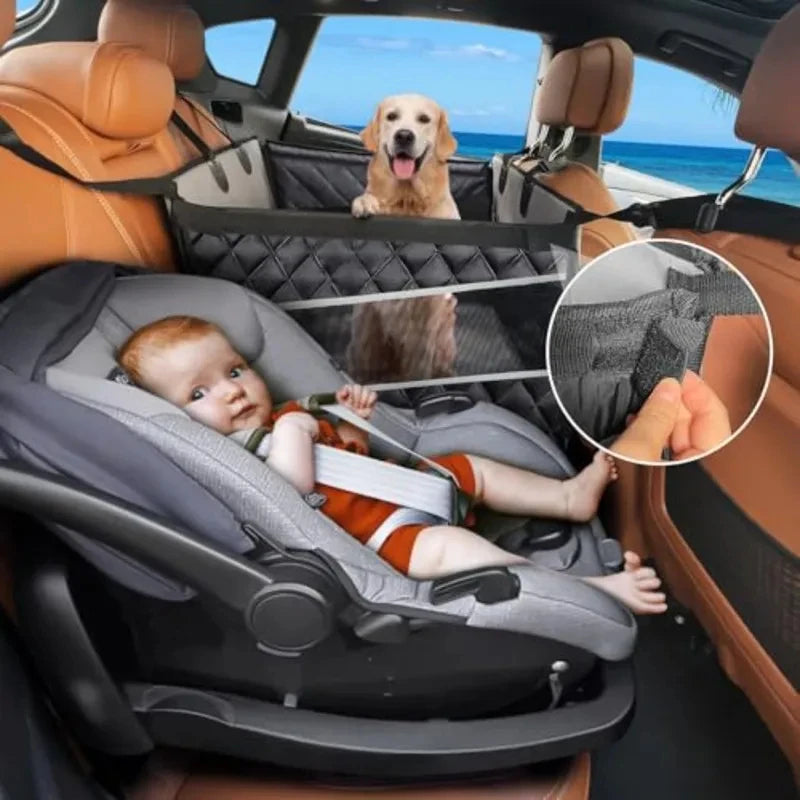 Waterproof Dog Car Seat Hammock Back Seat Extender