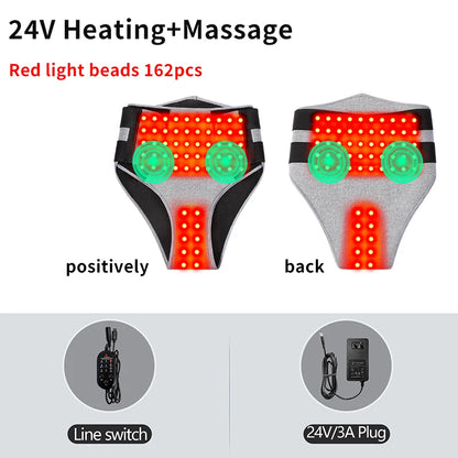 Red Light Heating Women's Underwear with Abdominal Massager Relieves