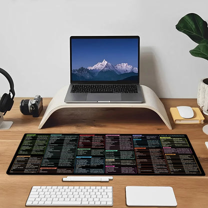 Linux Commands Cheat Sheet Mouse Pad Large Shortcuts