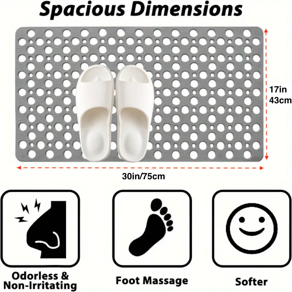 Bathroom Non-Slip Mat With Suction Cup