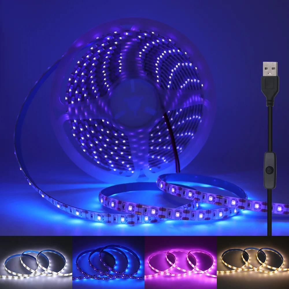5V 2835 LED Strip Light 2835 60Leds/m Flexible Fita Led Tape