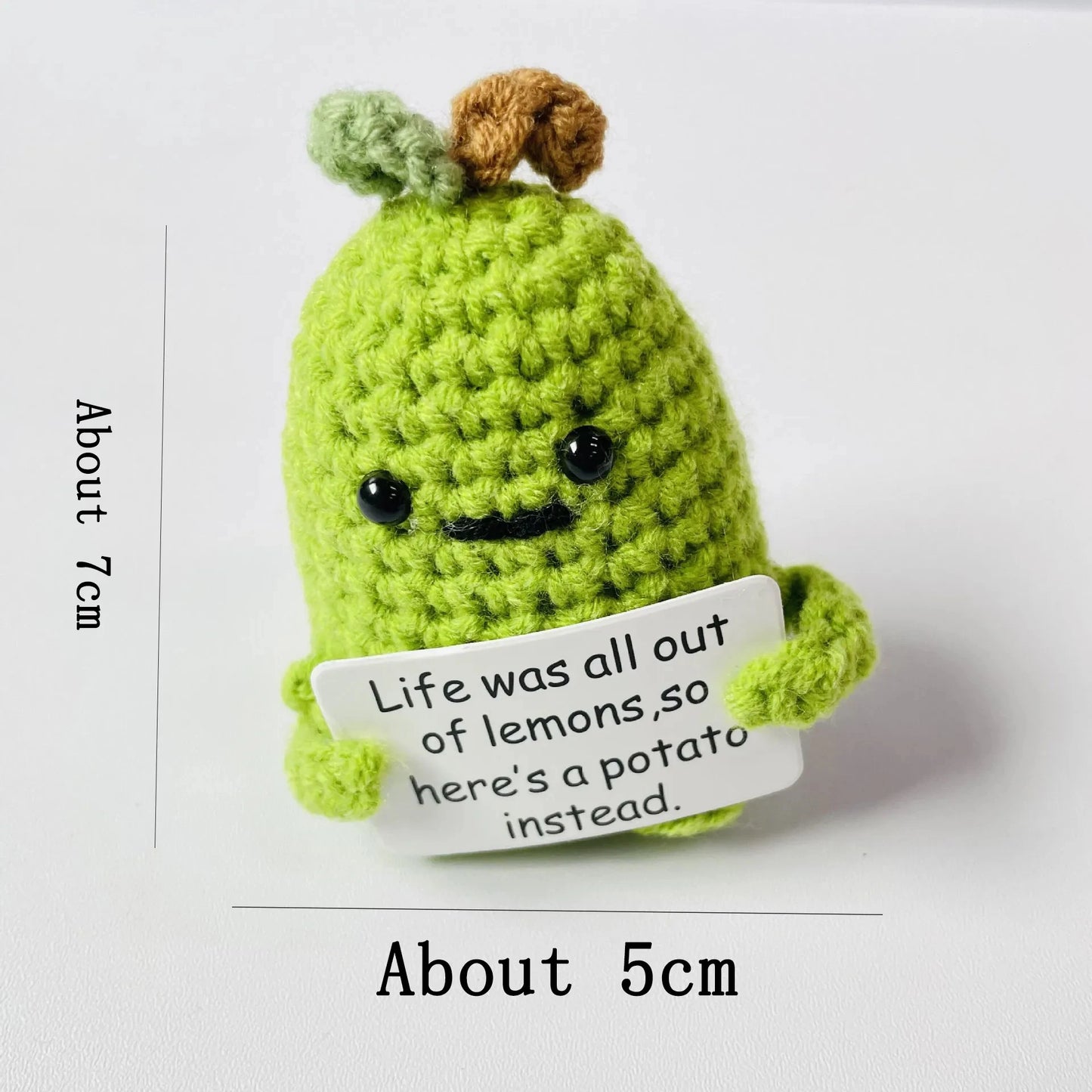 Positive Energy Potato Doll Home Decoration Mini Plush Knitting Wool