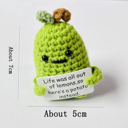 Positive Energy Potato Doll Home Decoration Mini Plush Knitting Wool