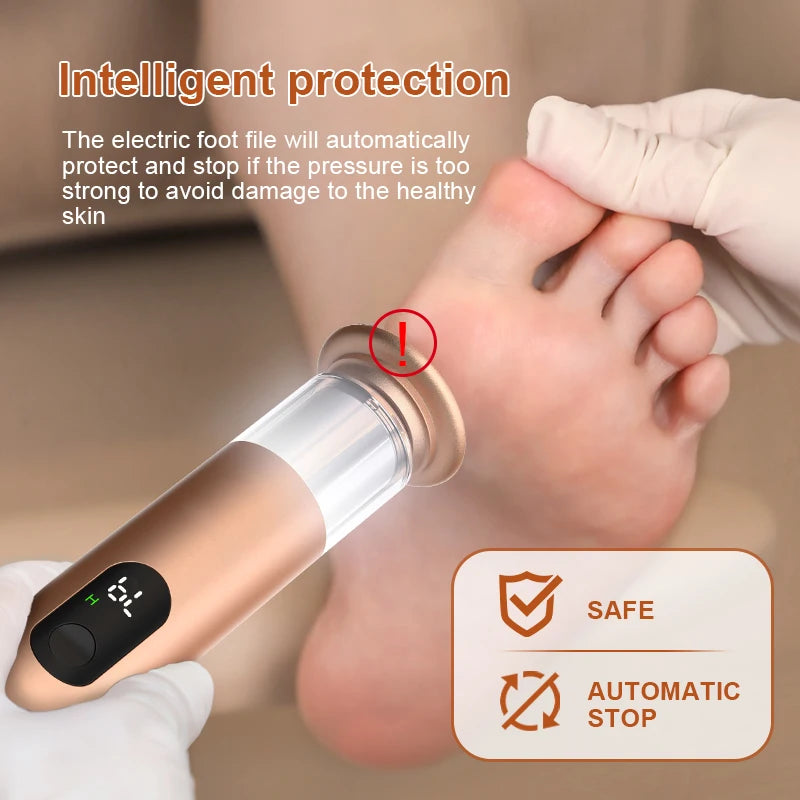 Gold 2-in-1 Electric Foot Callus Remover Foot Care