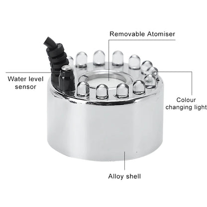 Mini LED Pumpkin Light Fogger Water Fountain Pond Fog