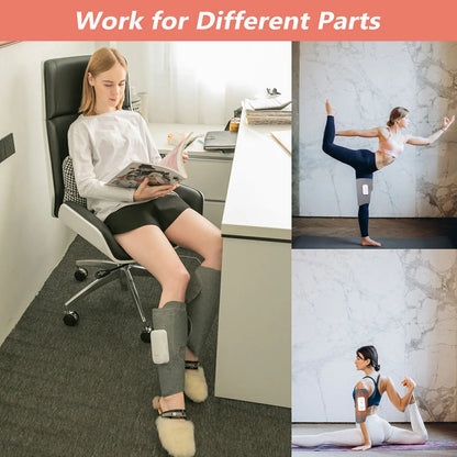Calf Massager Portable Leg Massager with Compression Heat
