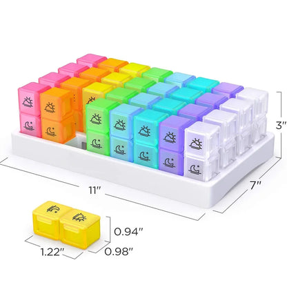 Monthly 31/32 Grids Pill Box Case Container Organizer