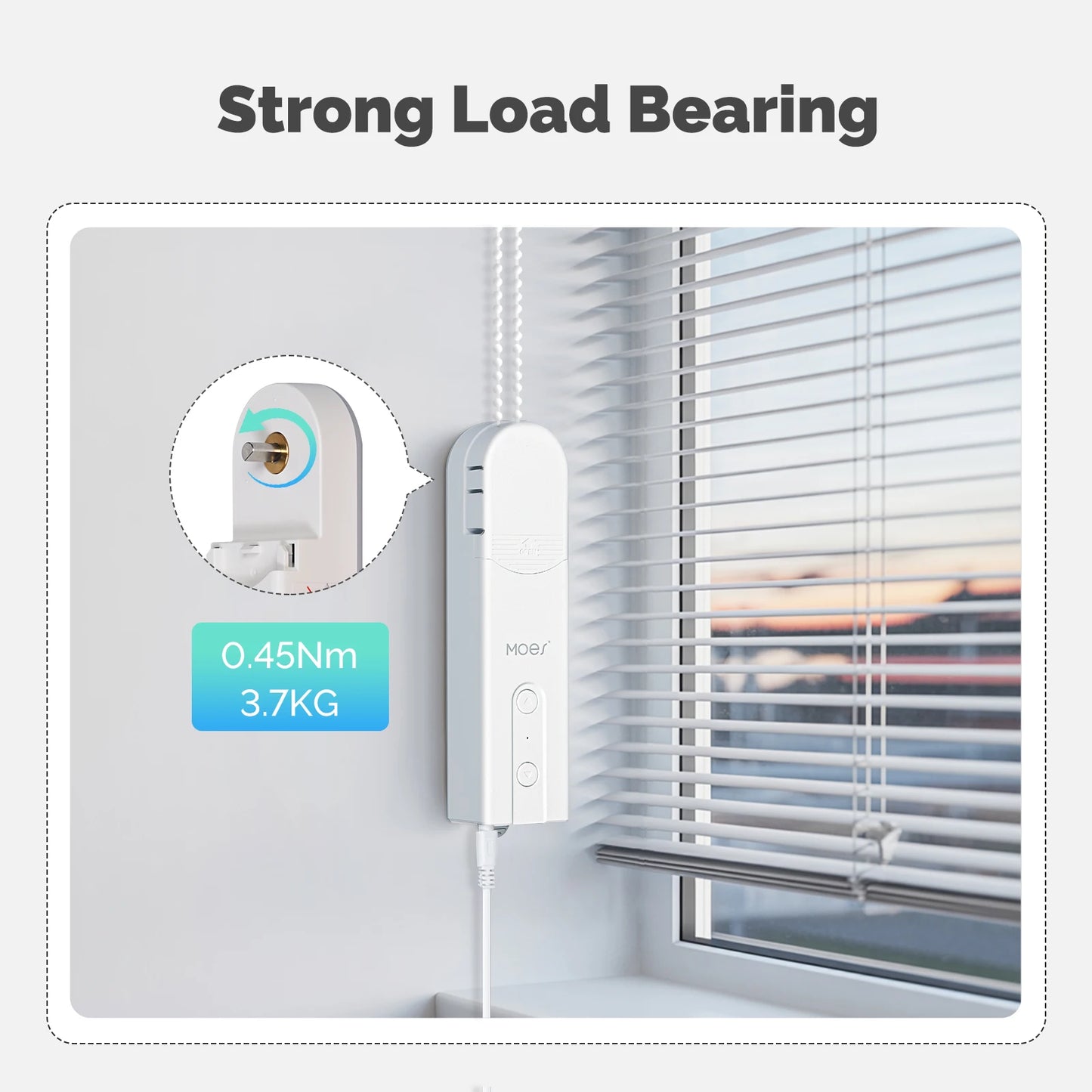 Tuya WiFi Smart Curtain Motor MOES Electric Roller Blinds