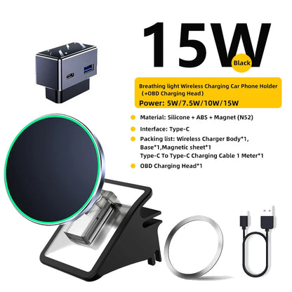 Car Phone Holder Highland Magnetic Charger Stand Mount