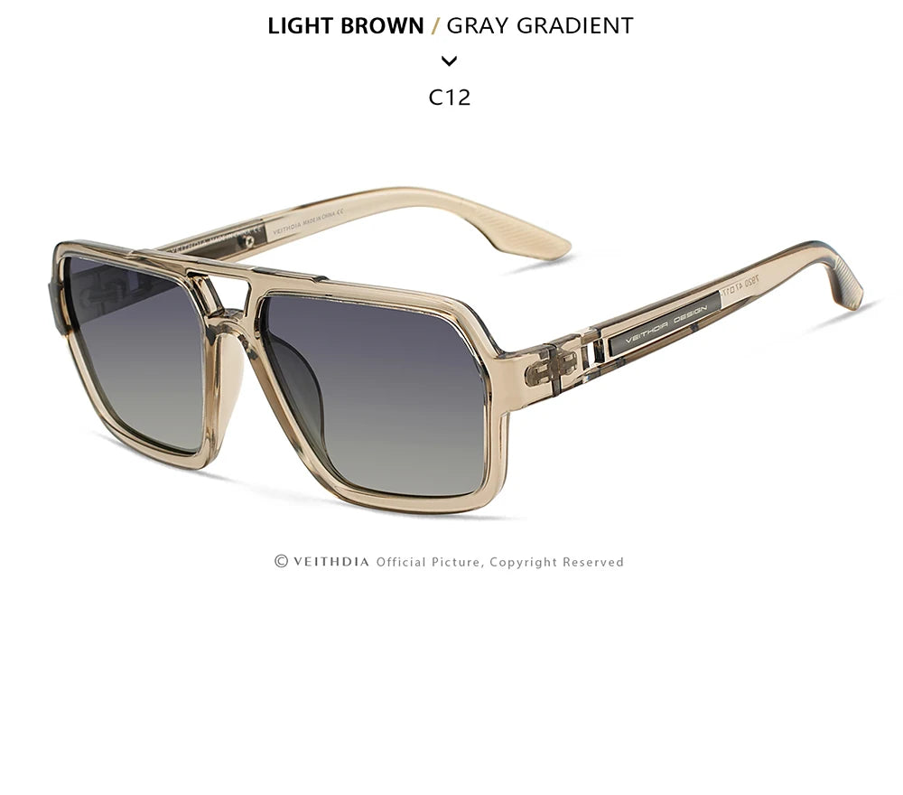 New Arrival Square Sunglasses TR90 Frame Glasses Photochromic