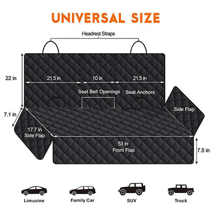 Dog car seat pad for cars trucks SUVs and other vehicles