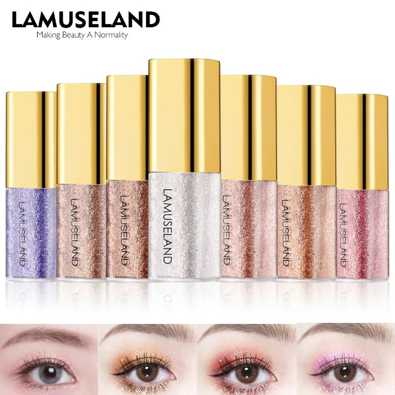 Pearly Liquid Eyeshadow Natural Smokey Silver Shimmer