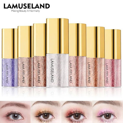 Pearly Liquid Eyeshadow Natural Smokey Silver Shimmer