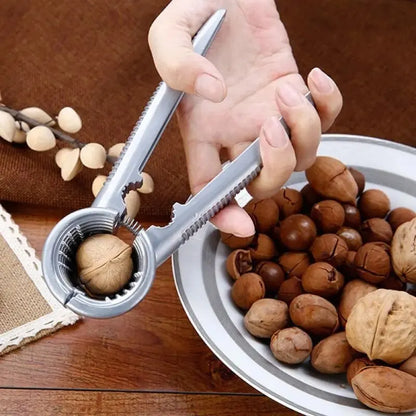 1pc Silvery Metal Multi Functional Walnut Clip Nut Shelling