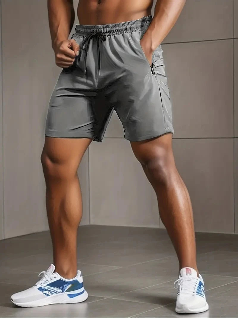 Summer Shorts Men Gym Sport Running Squat Fitness Workout